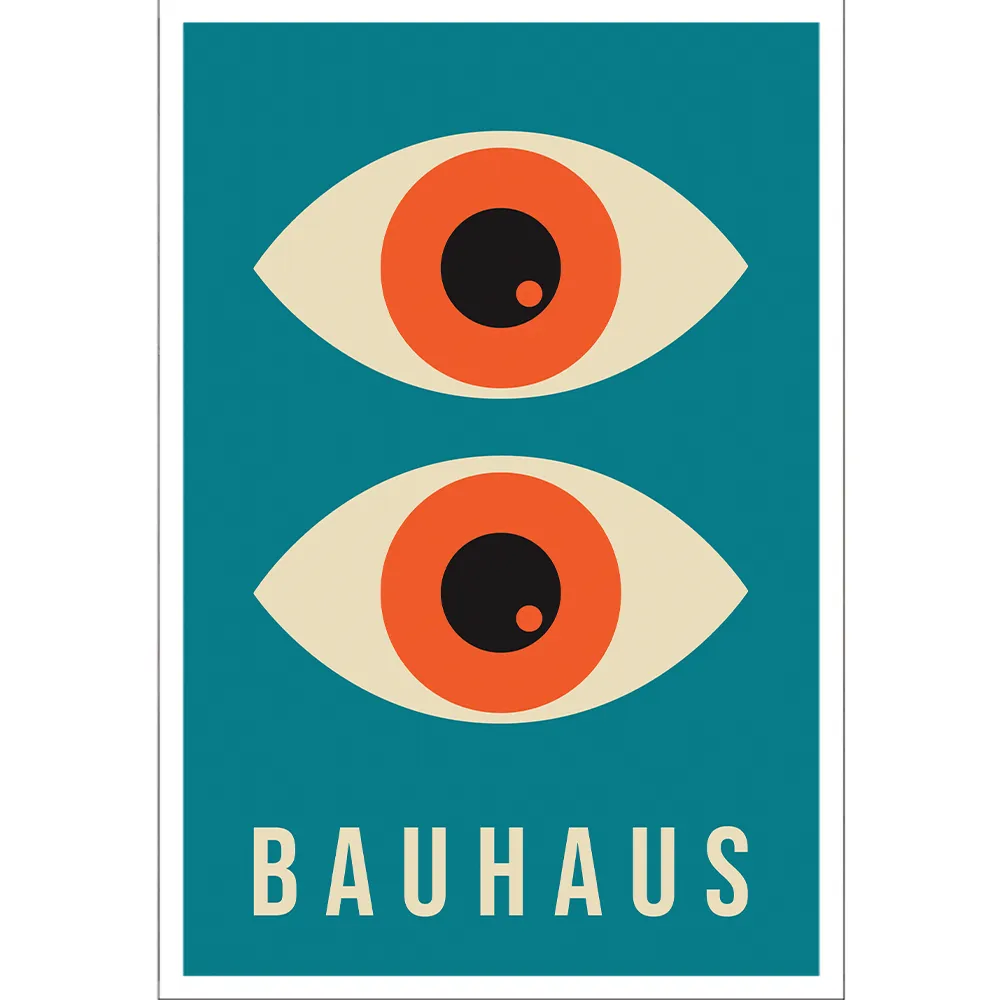 Bauhaus Eye Blue Artwork