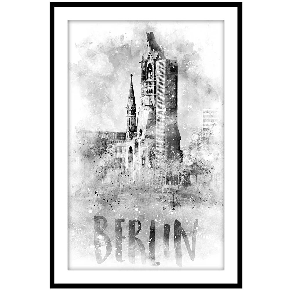 Monochrome Art BERLIN Kaiser Wilhelm Memorial Church