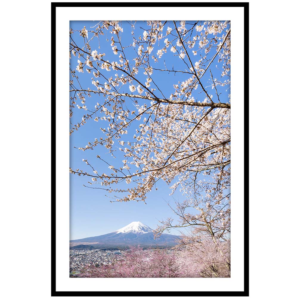 Charming view of Mount Fuji