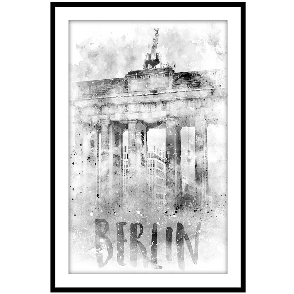 Monochrome Art BERLIN Brandenburg Gate