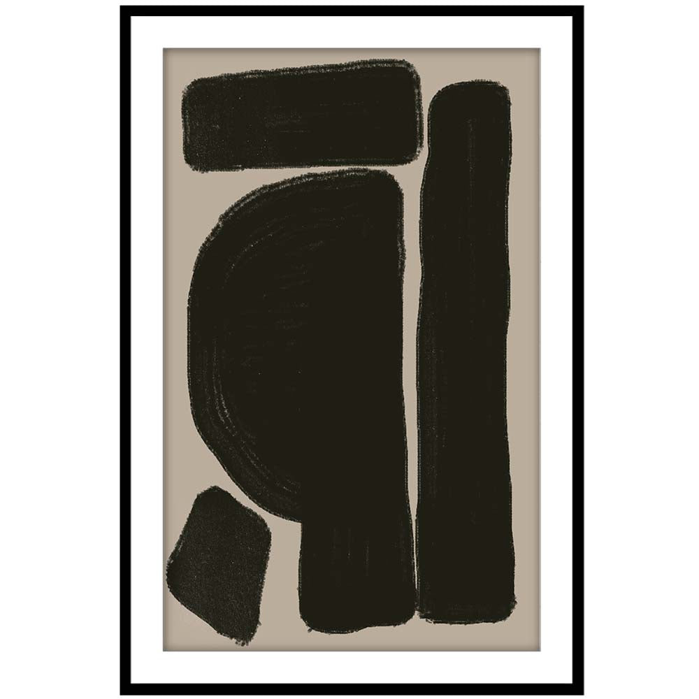 Black Geo Shapes No2