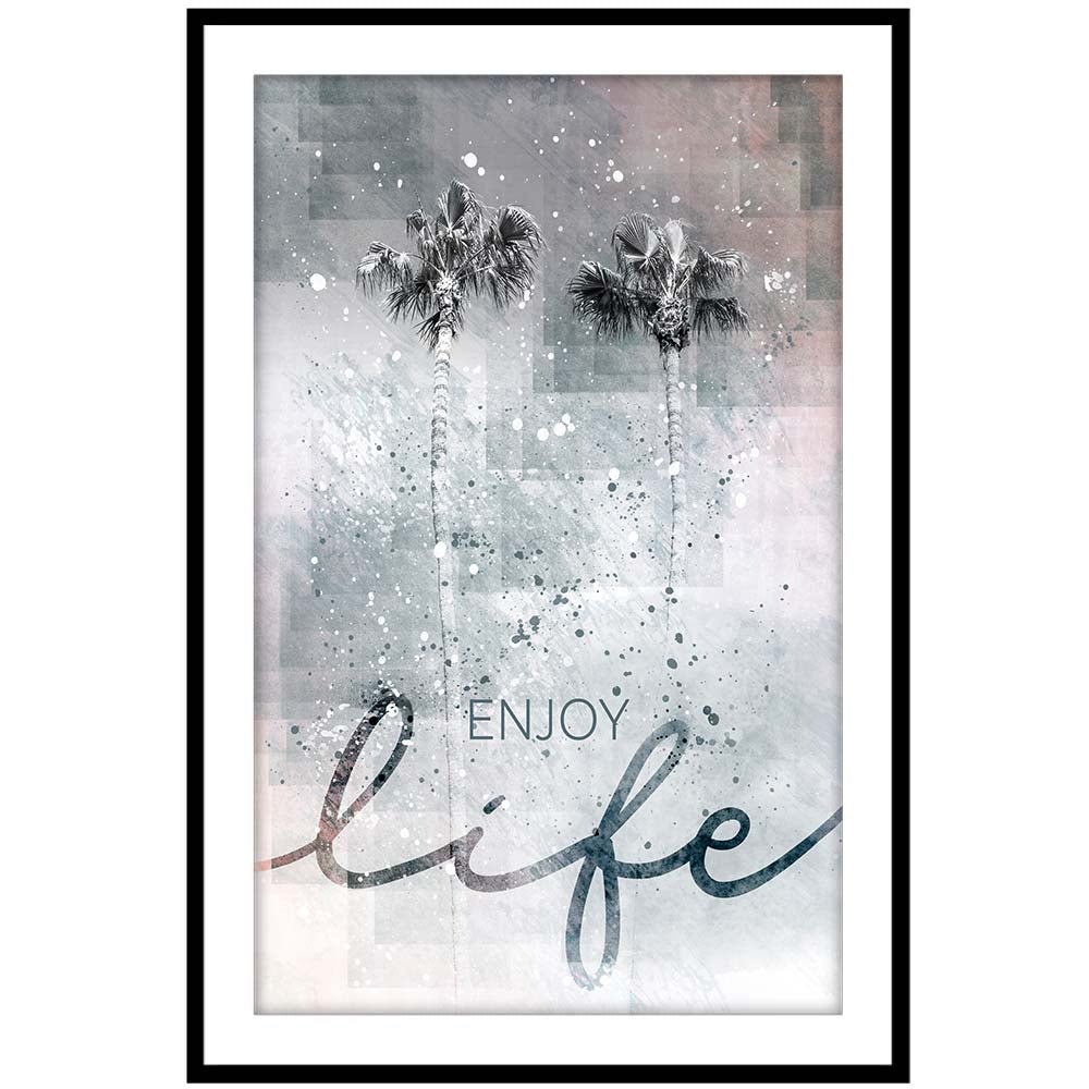 Idyllic palm trees - enjoy life