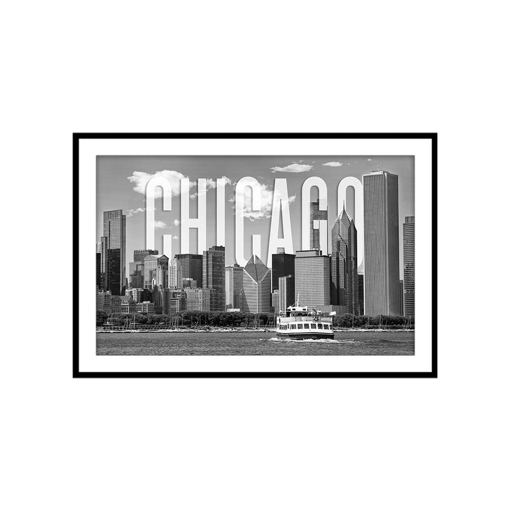 Chicago Skyline Monochrome