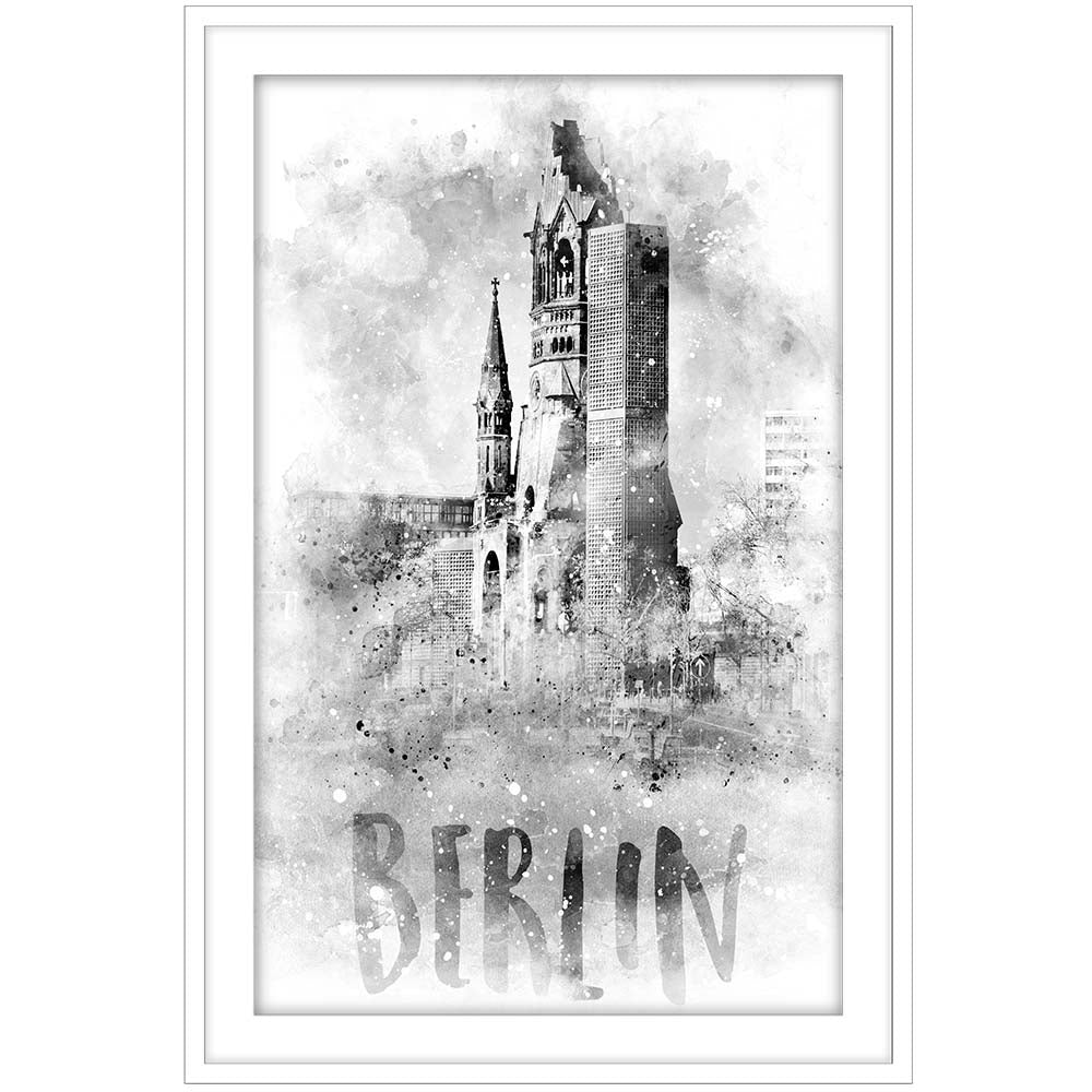 Monochrome Art BERLIN Kaiser Wilhelm Memorial Church