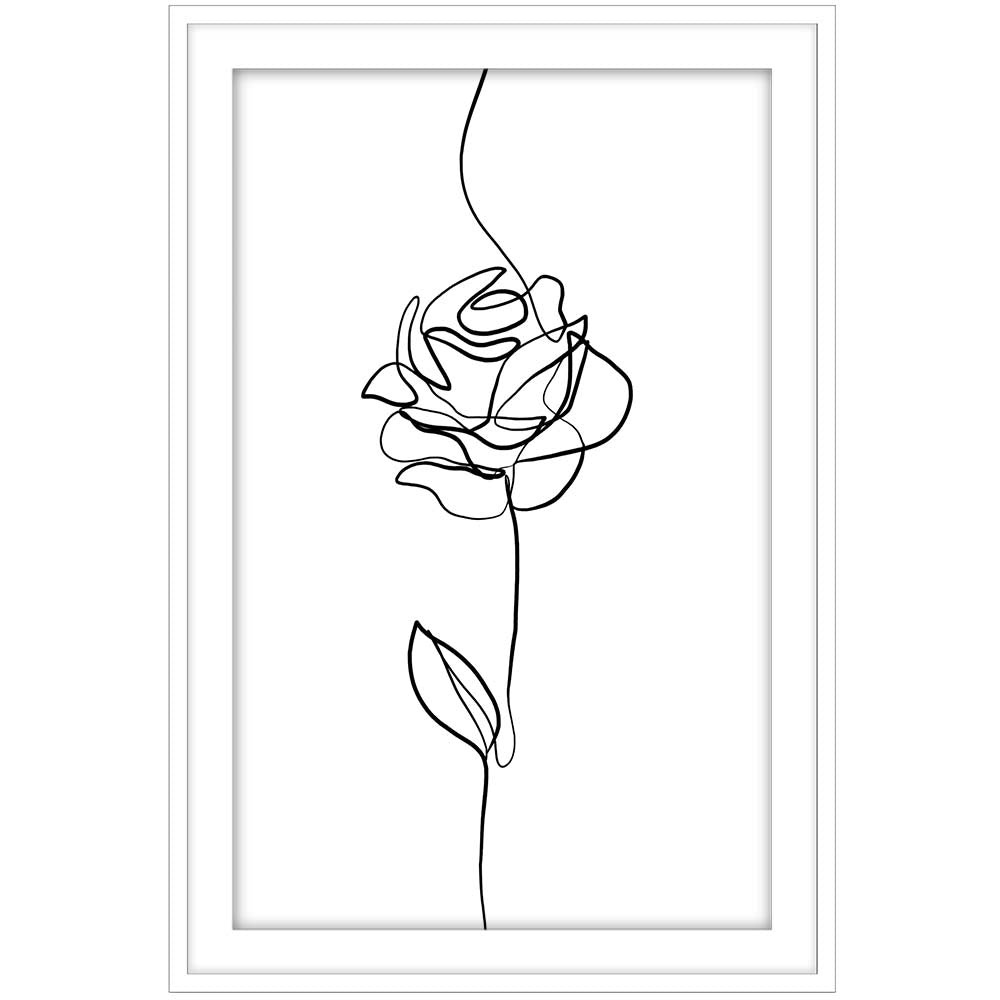 Rose Line Drawing