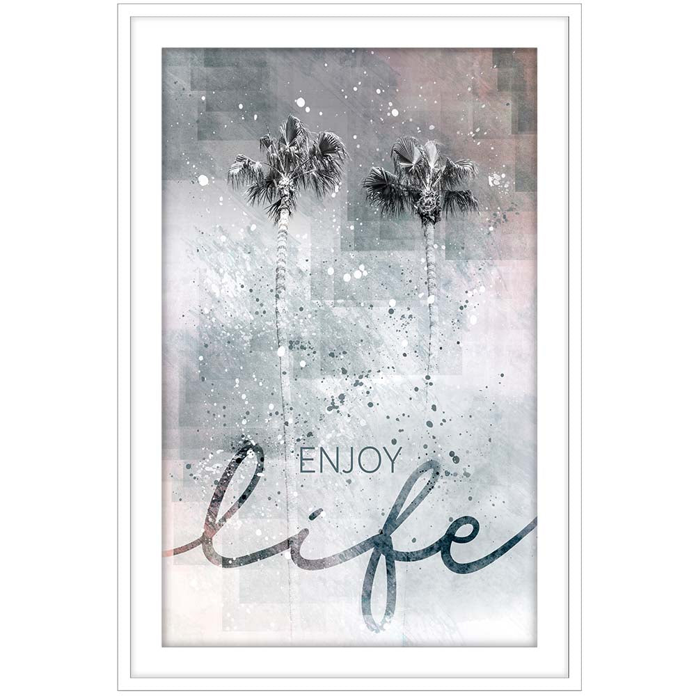 Idyllic palm trees - enjoy life