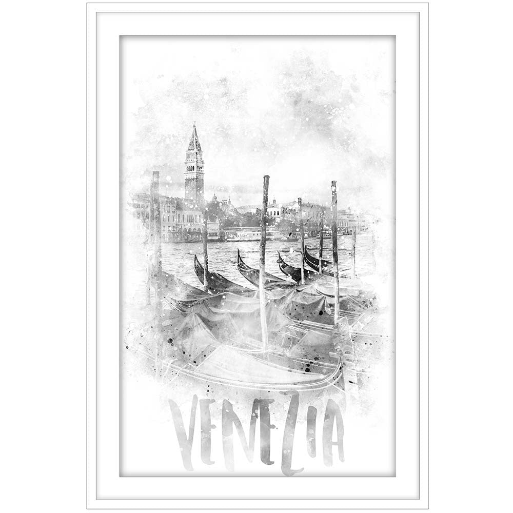 Monochrome Art CANAL GRANDE - watercolor
