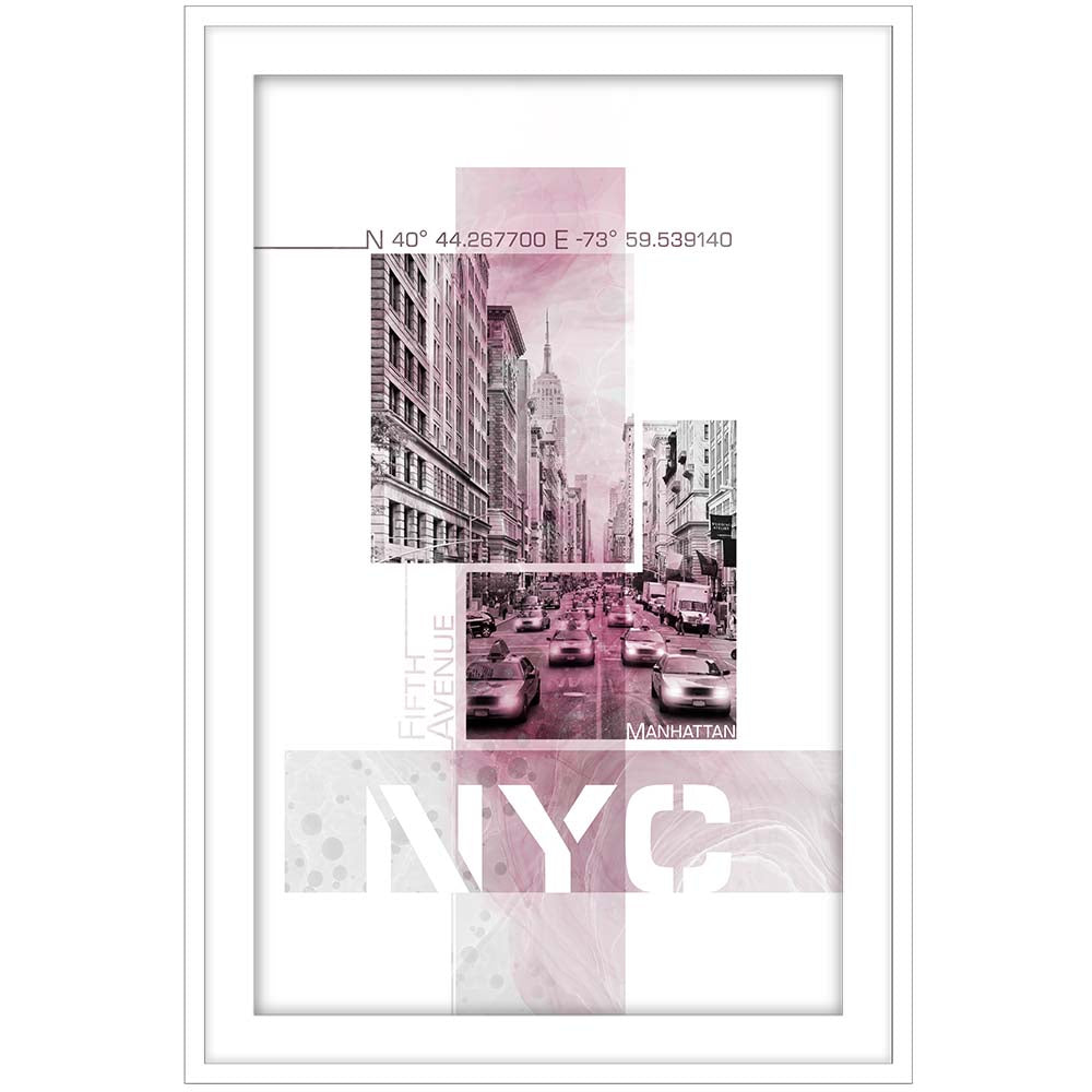 Poster Art NYC Fifth Avenue Traffic