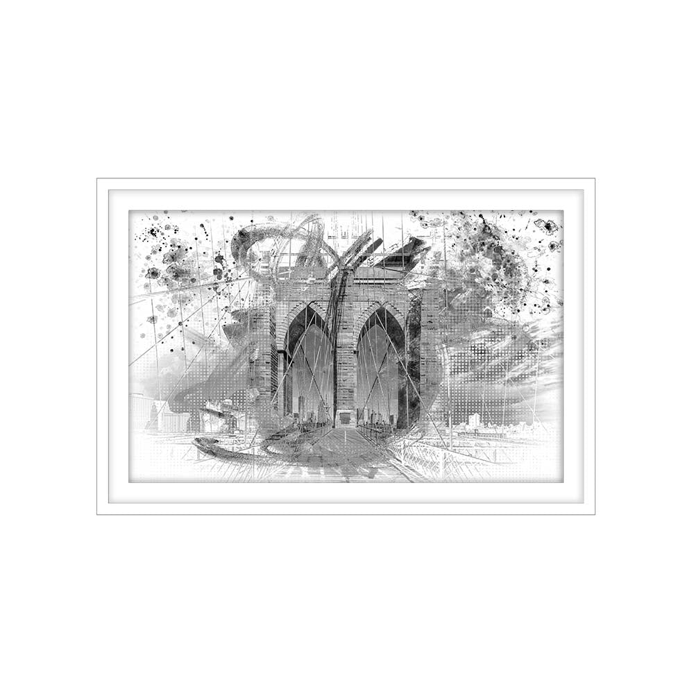 City Art Brooklyn Bridge in Detail