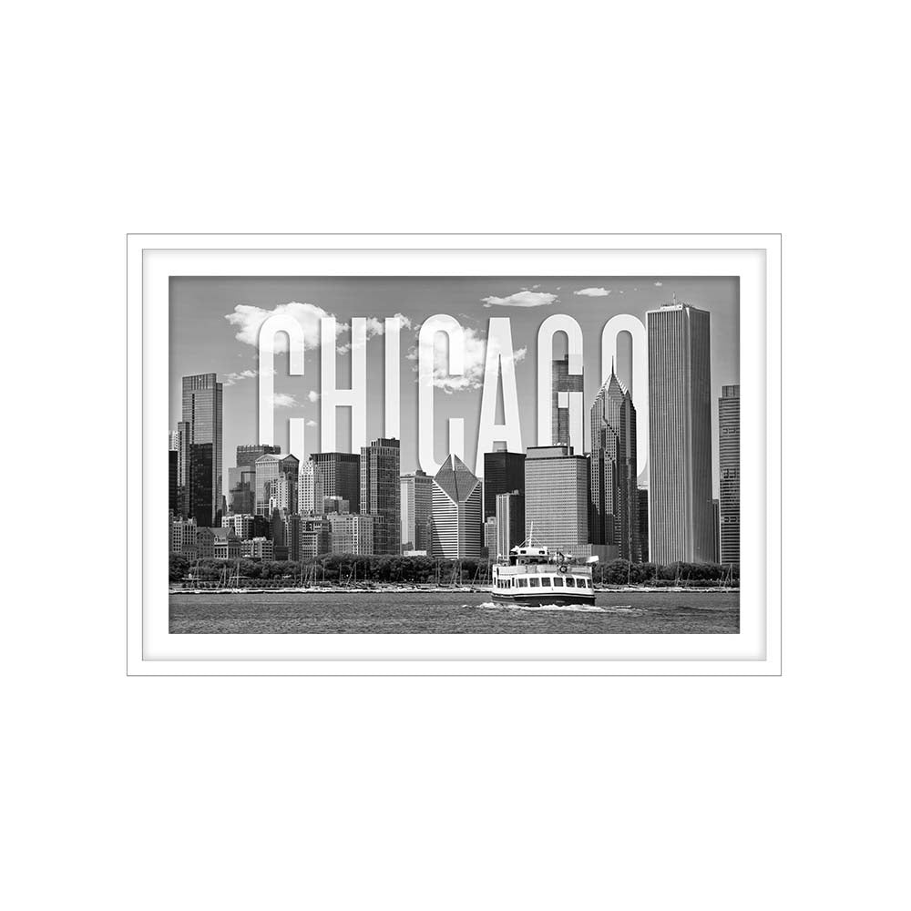 Chicago Skyline Monochrome