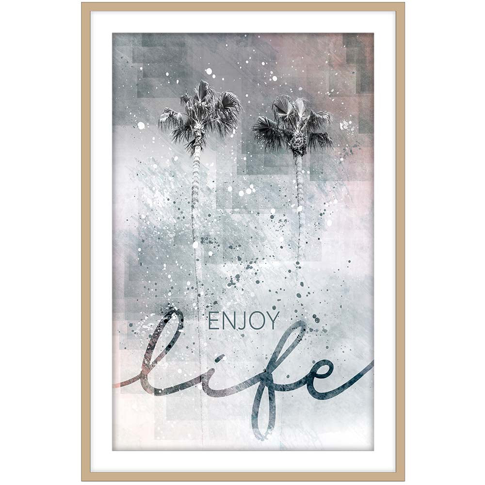 Idyllic palm trees - enjoy life