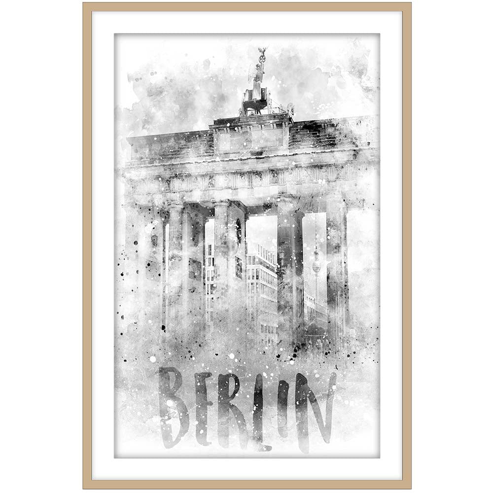 Monochrome Art BERLIN Brandenburg Gate