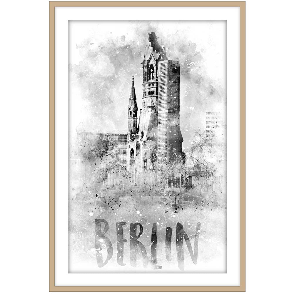 Monochrome Art BERLIN Kaiser Wilhelm Memorial Church