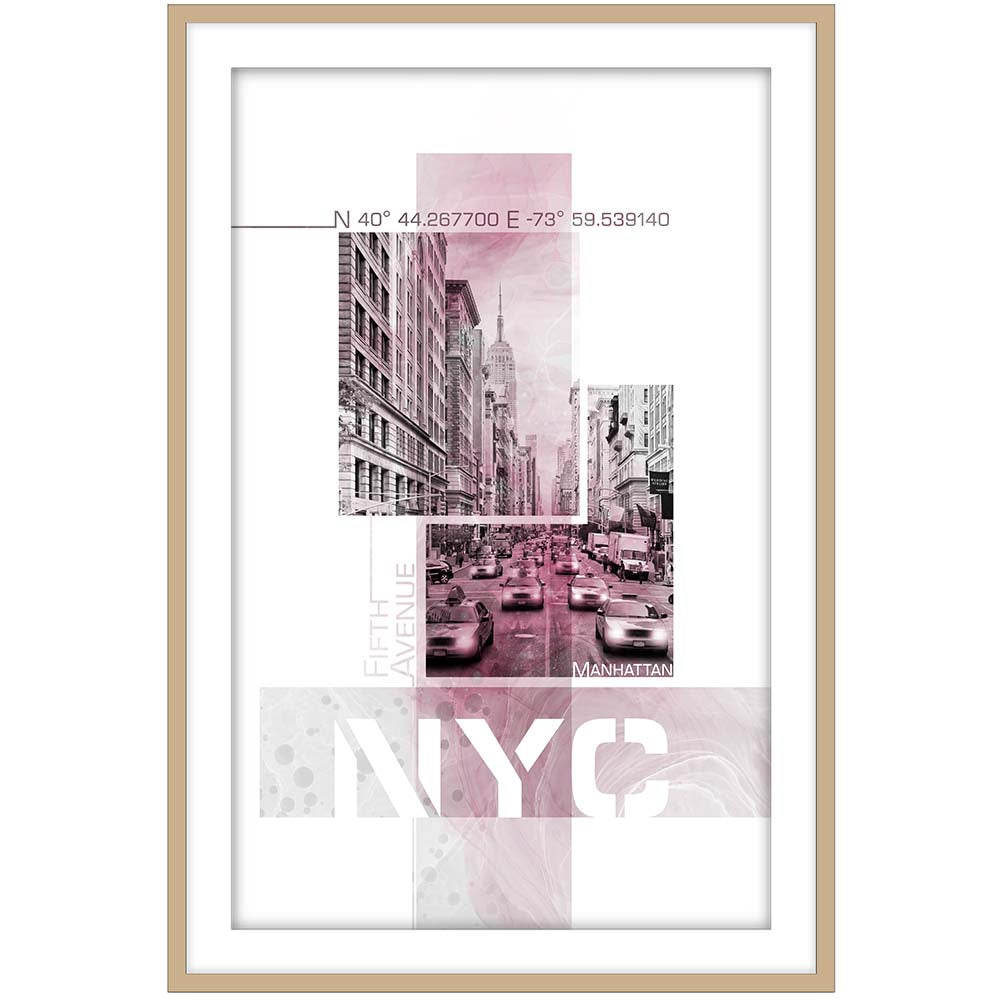 Poster Art NYC Fifth Avenue Traffic