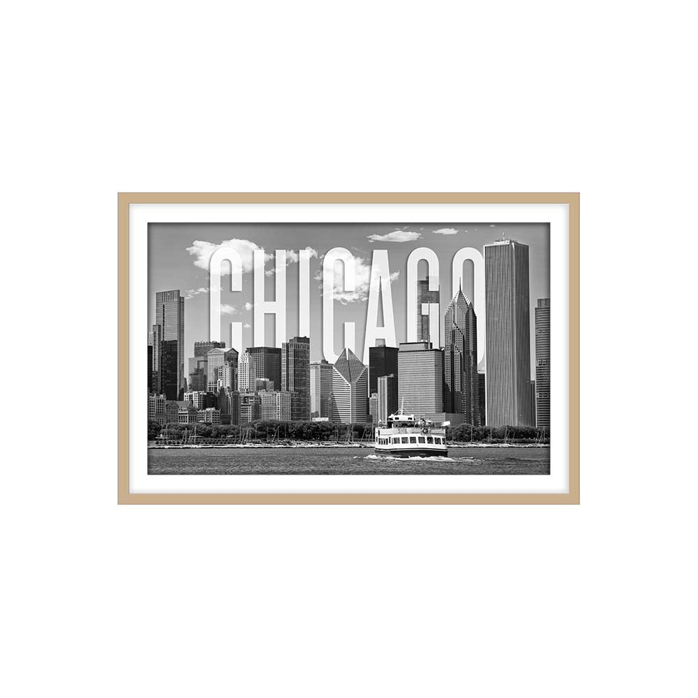 Chicago Skyline Monochrome