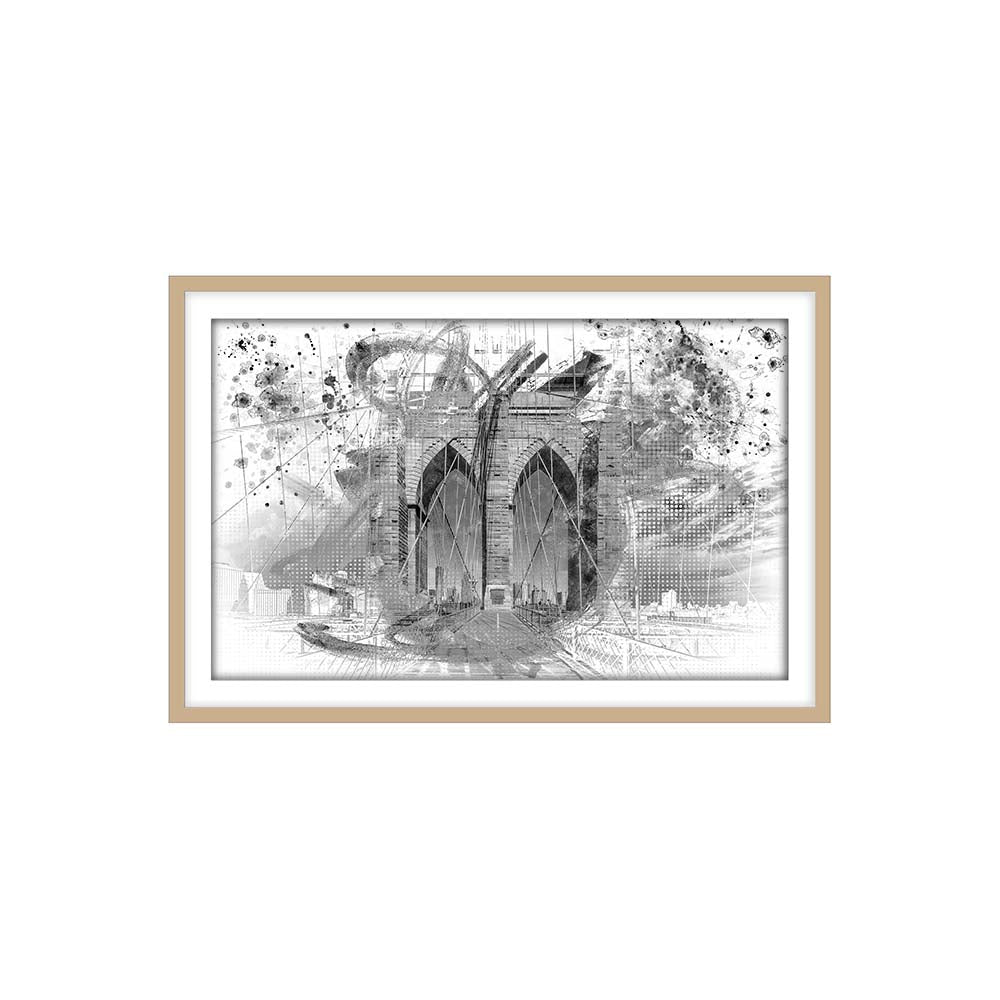 City Art Brooklyn Bridge in Detail