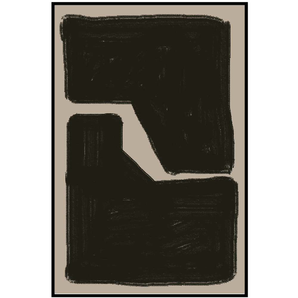 Black Geo Shapes No1