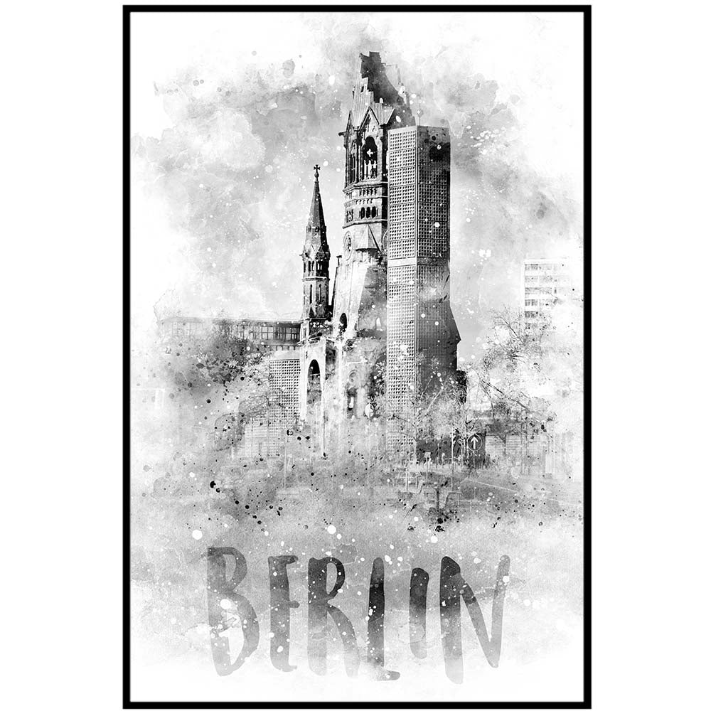 Monochrome Art BERLIN Kaiser Wilhelm Memorial Church