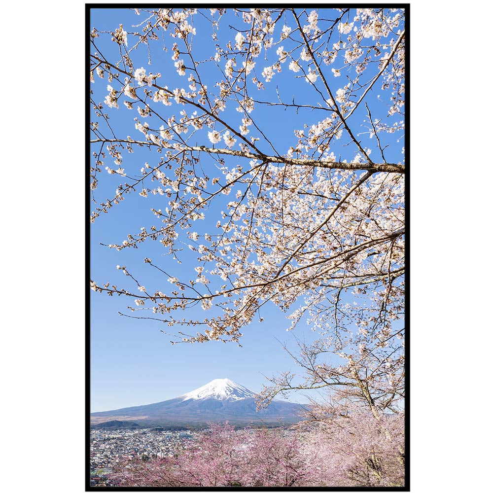 Charming view of Mount Fuji