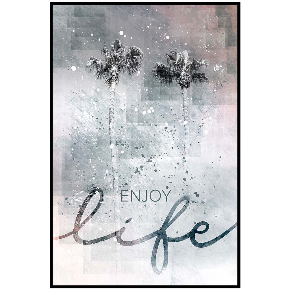Idyllic palm trees - enjoy life