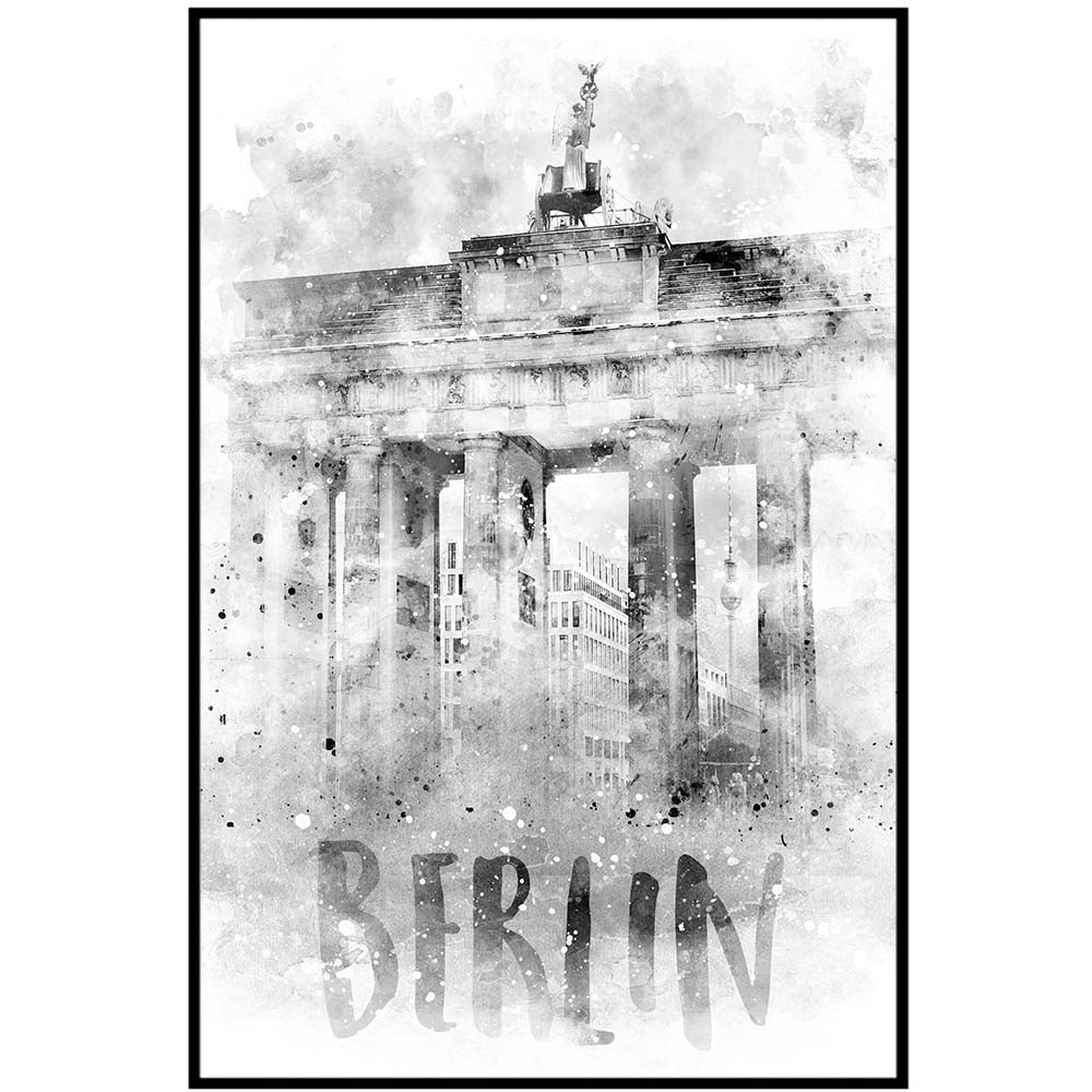 Monochrome Art BERLIN Brandenburg Gate