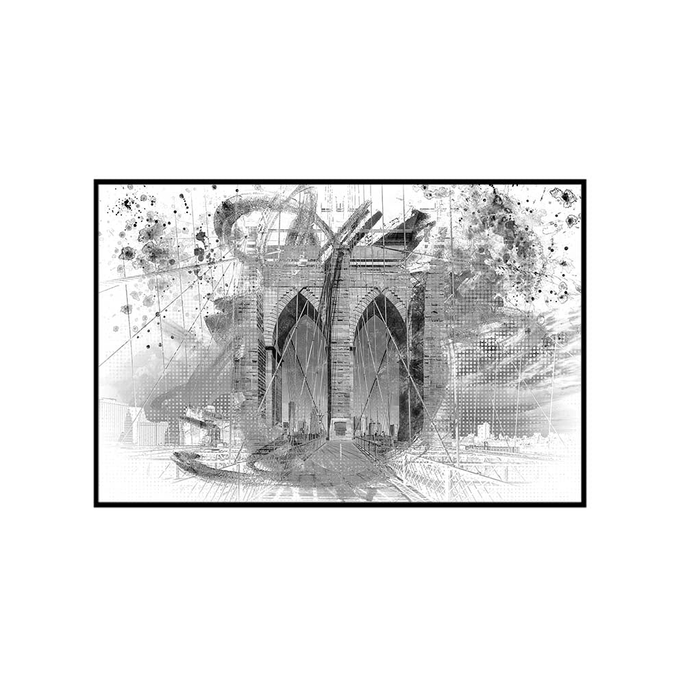 City Art Brooklyn Bridge in Detail