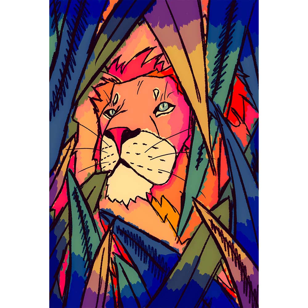 Lion in the Jungle
