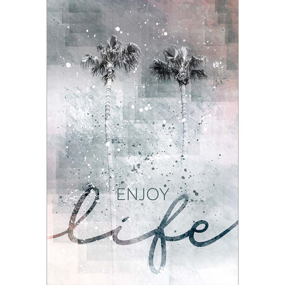 Idyllic palm trees - enjoy life