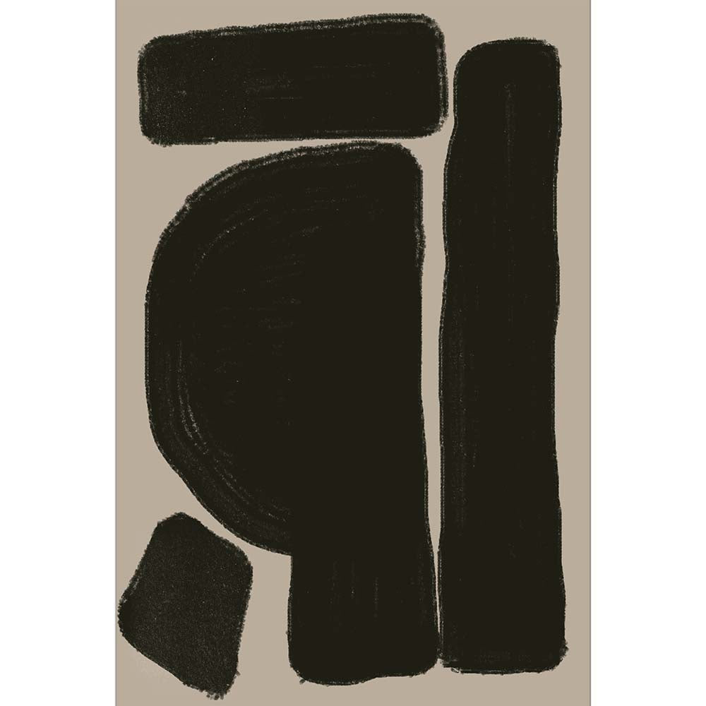 Black Geo Shapes No2