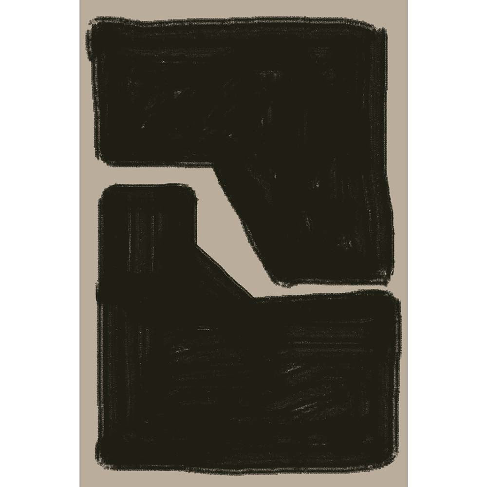 Black Geo Shapes No1