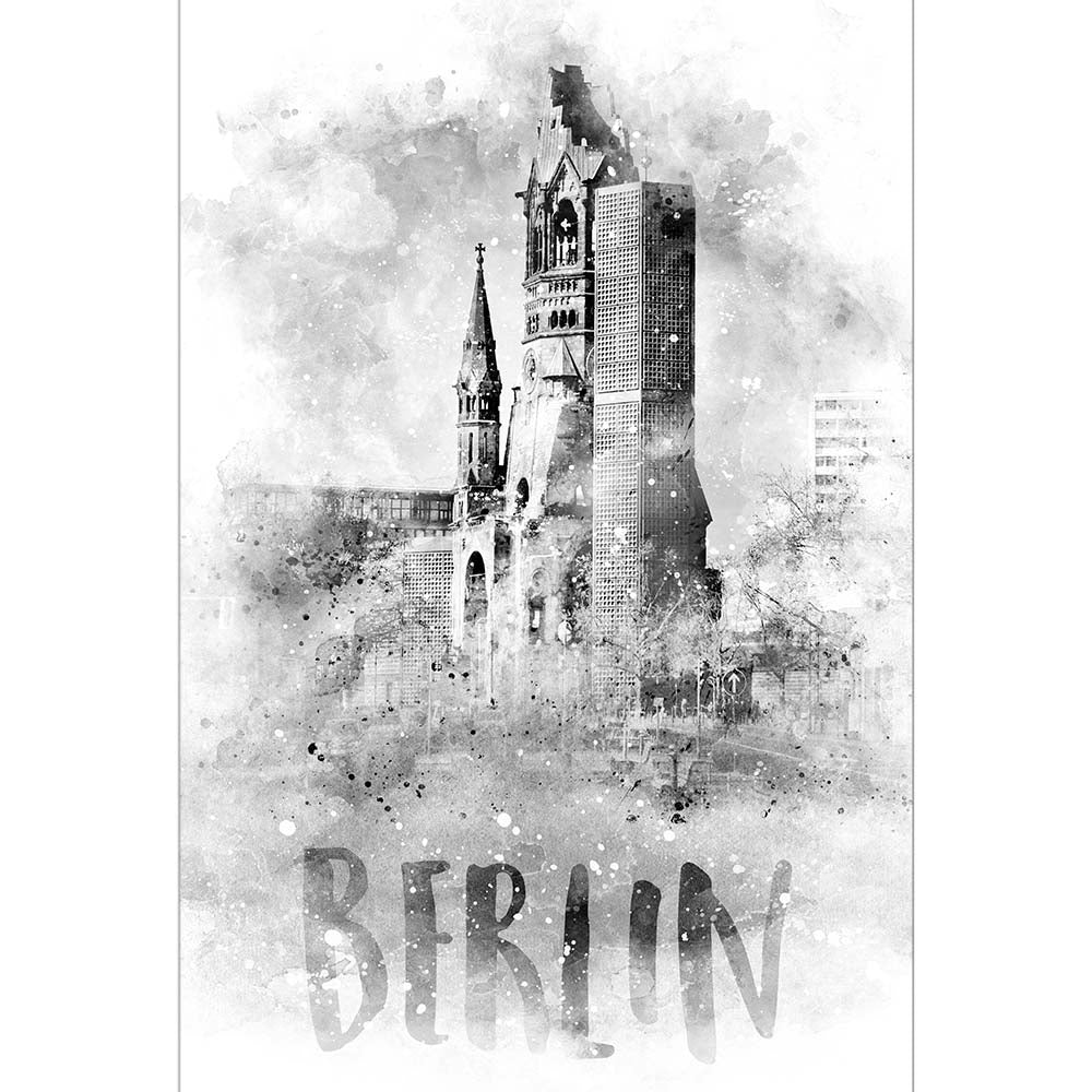 Monochrome Art BERLIN Kaiser Wilhelm Memorial Church