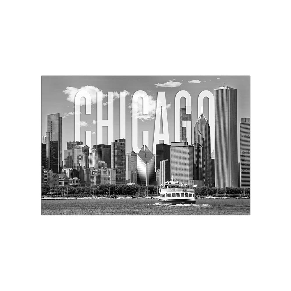 Chicago Skyline Monochrome
