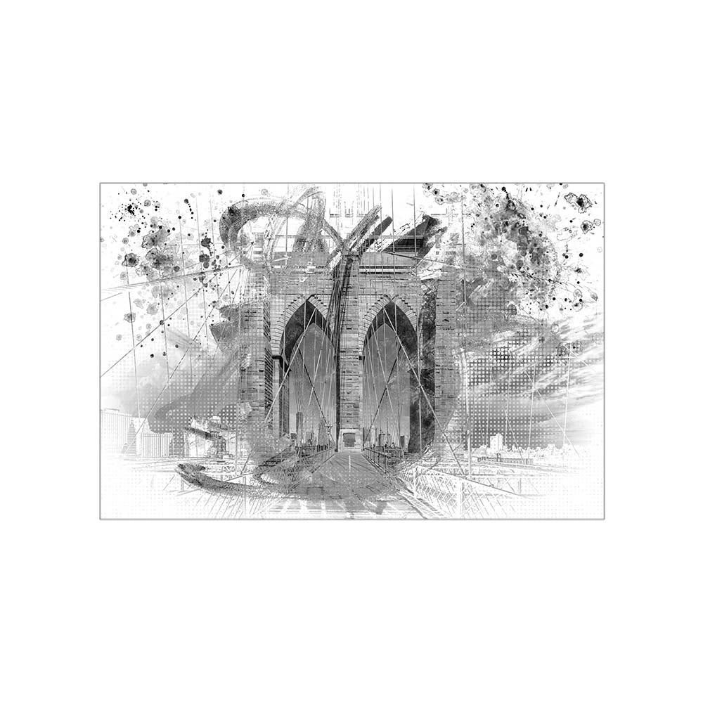 City Art Brooklyn Bridge in Detail