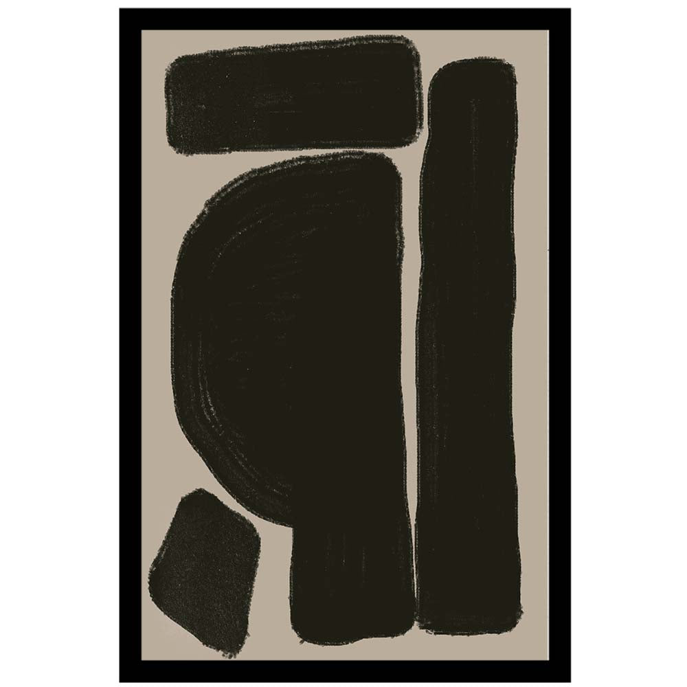 Black Geo Shapes No2