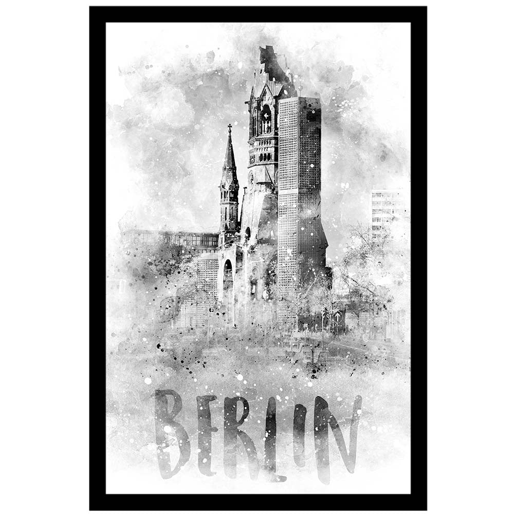 Monochrome Art BERLIN Kaiser Wilhelm Memorial Church