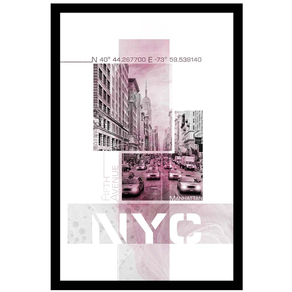 Poster Art NYC Fifth Avenue Traffic