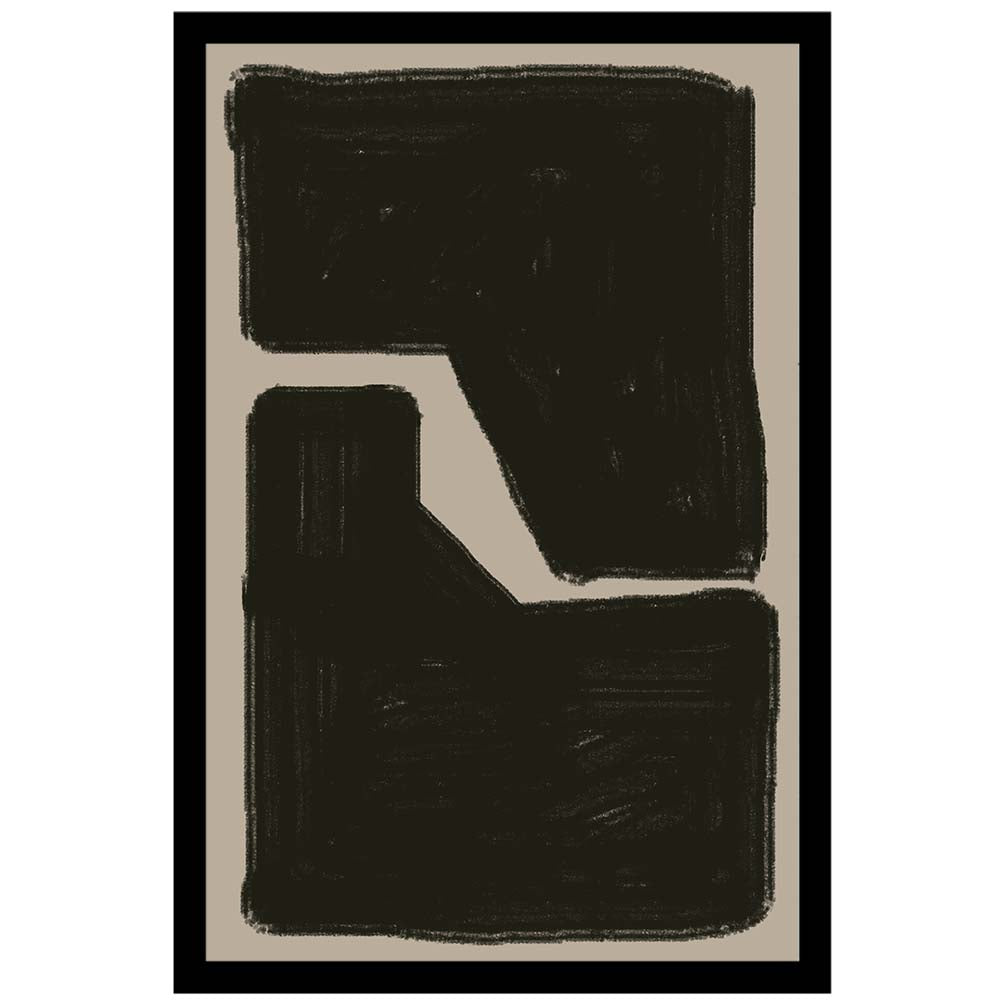 Black Geo Shapes No1