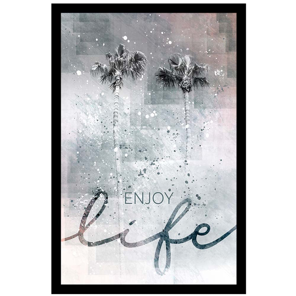 Idyllic palm trees - enjoy life