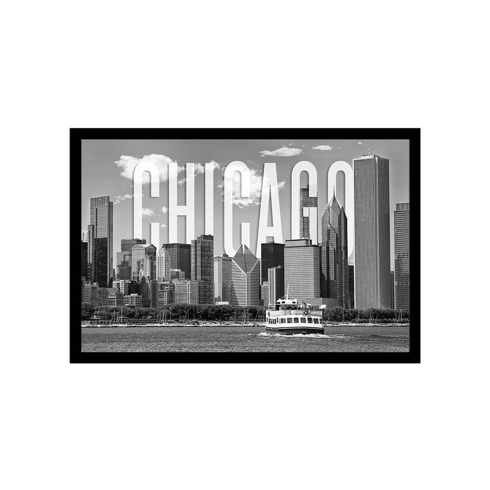 Chicago Skyline Monochrome