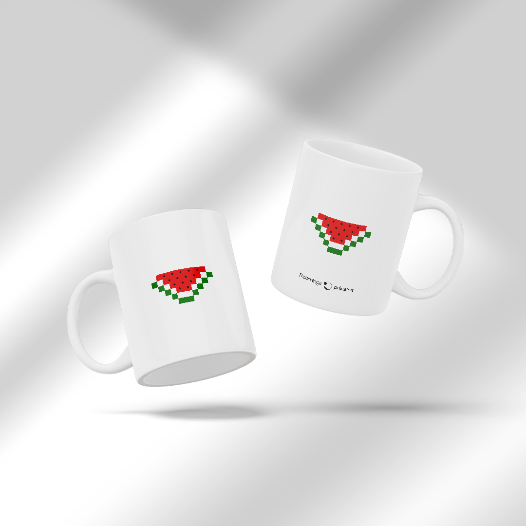 Battiikh - pixel watermelon mug