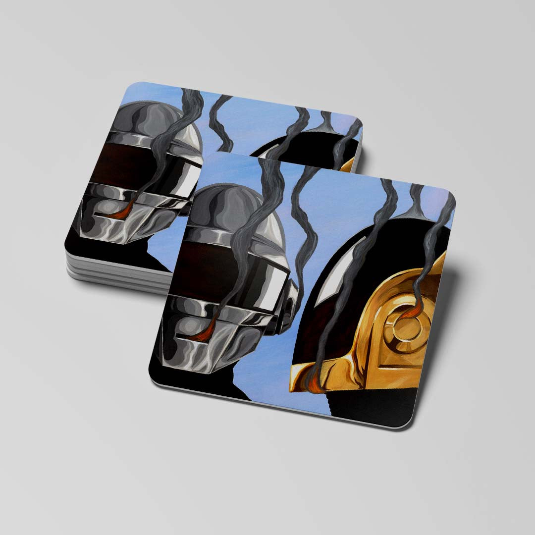 Daft Punk - round/reactangle coaster