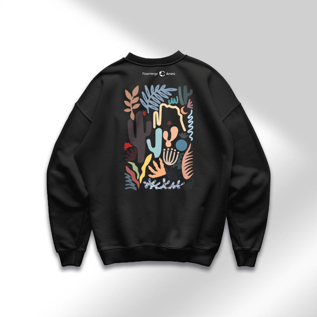Desert Flora – Abstract Art Sweatshirt