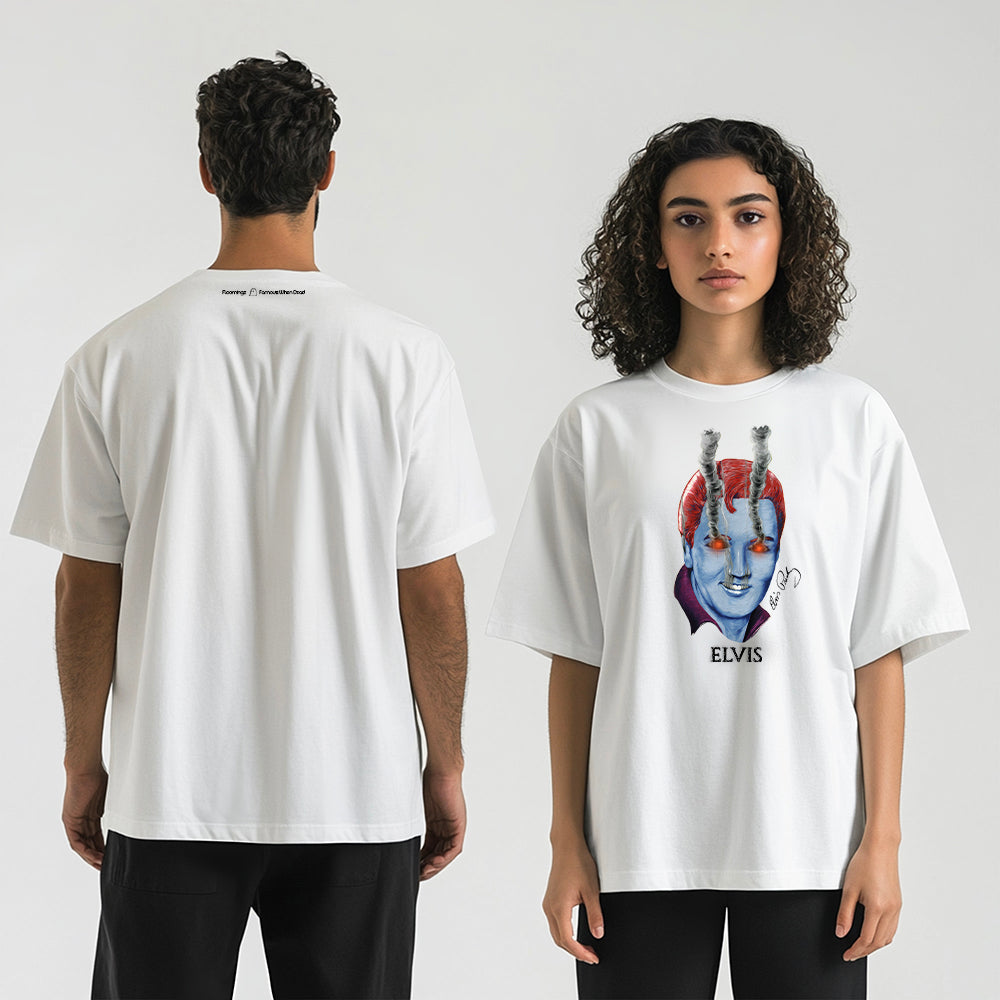 Elvis – print & embroidered t-shirt