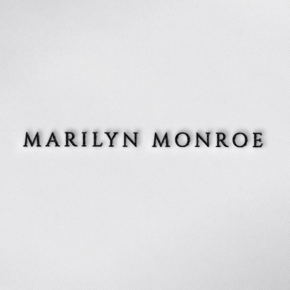 Marilyn Monroe – print & embroidered t-shirt