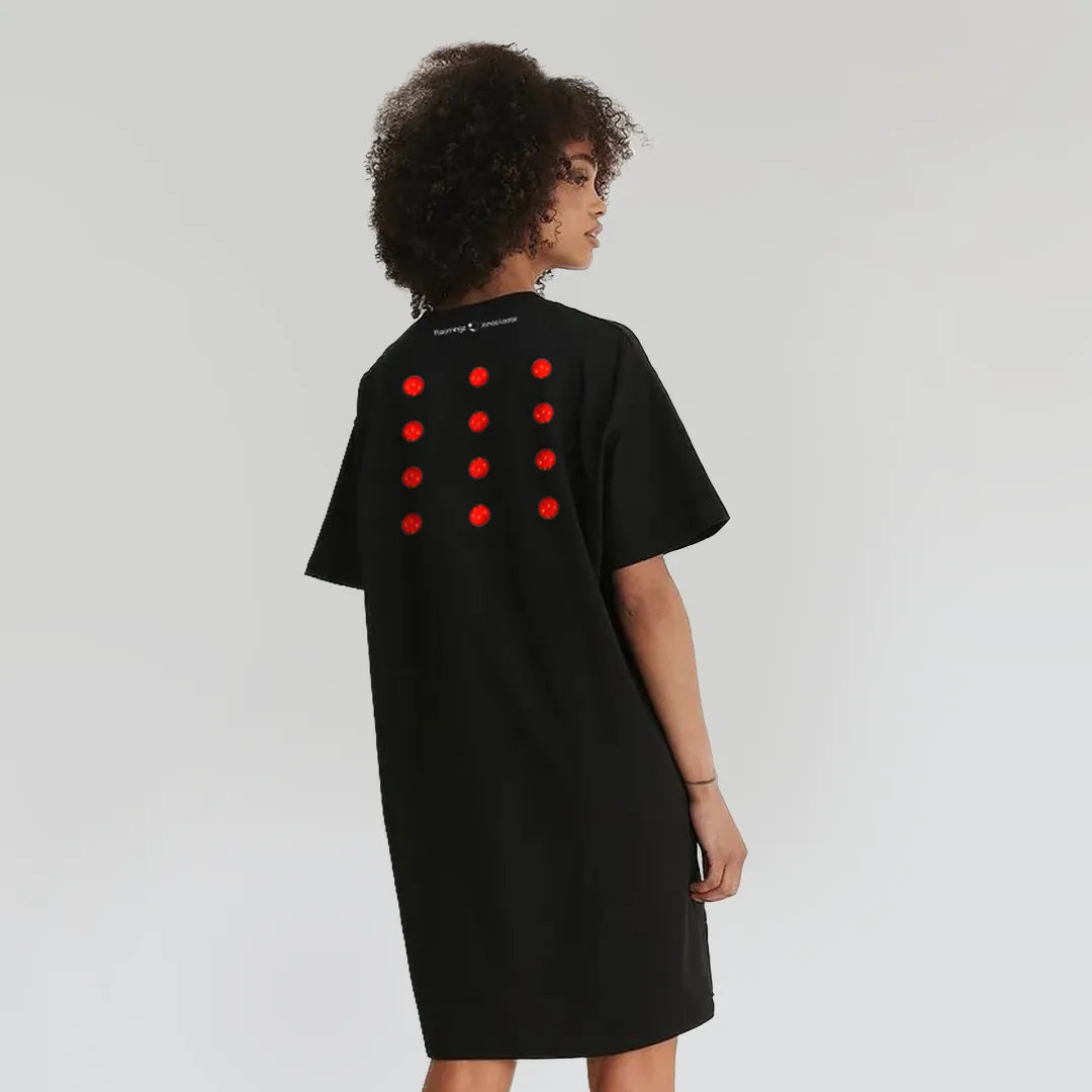 Strawbirdy - Women’s Black T-Shirt Dress – Strawbirdy Embroidery & Bold Back Print