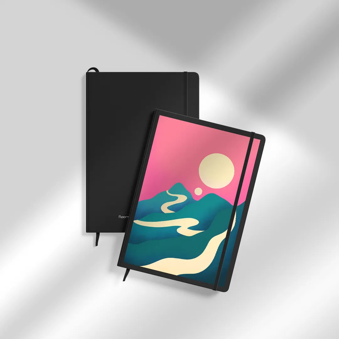 A Road to the Mountains - scenic nature 2 notebook