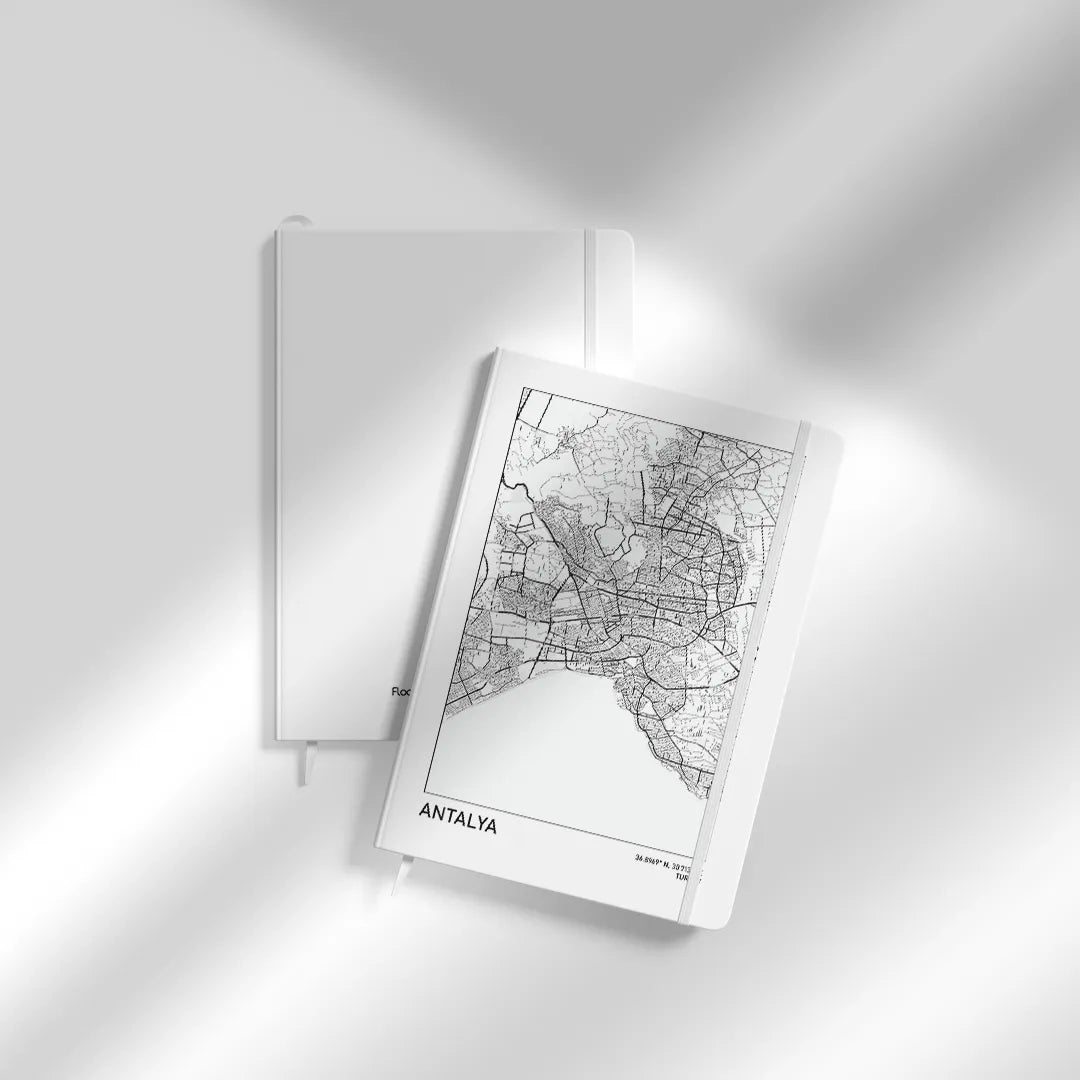 Antalya – map outline notebook