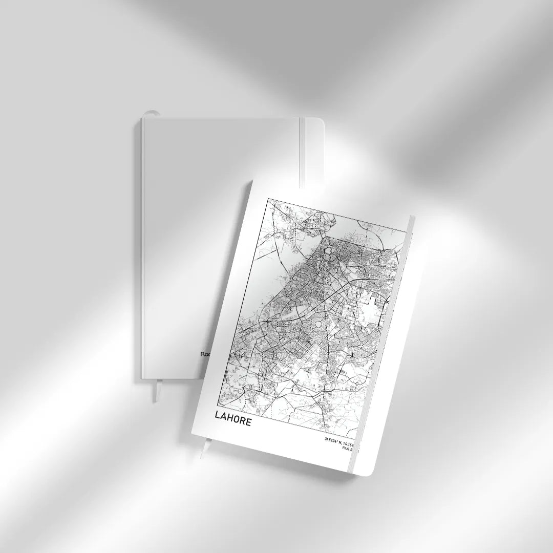 Lahore – map outline notebook