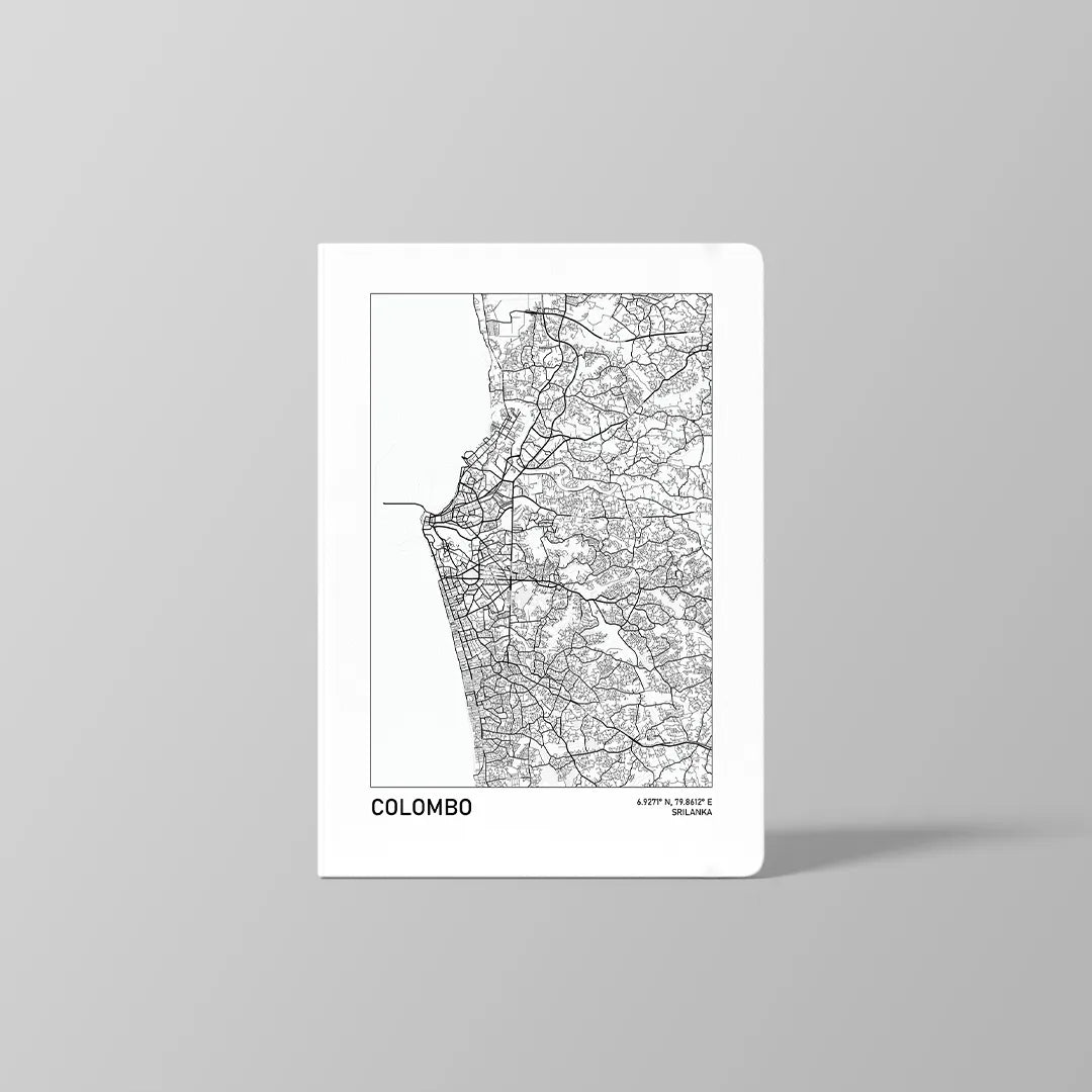 Colombo - map outline notebook