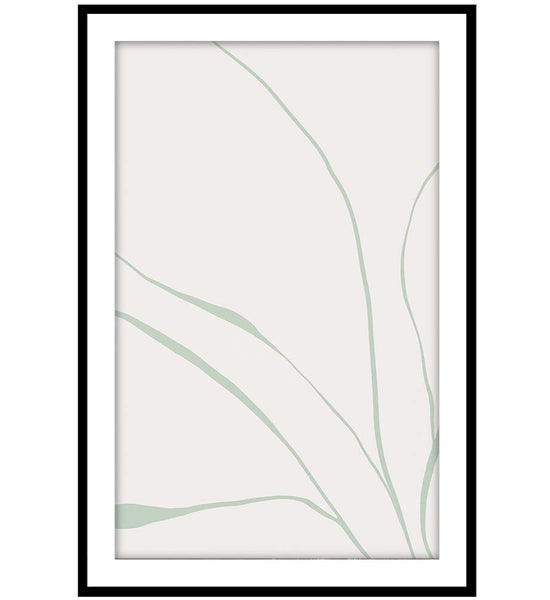 Line Art Abstract Leaves 1B